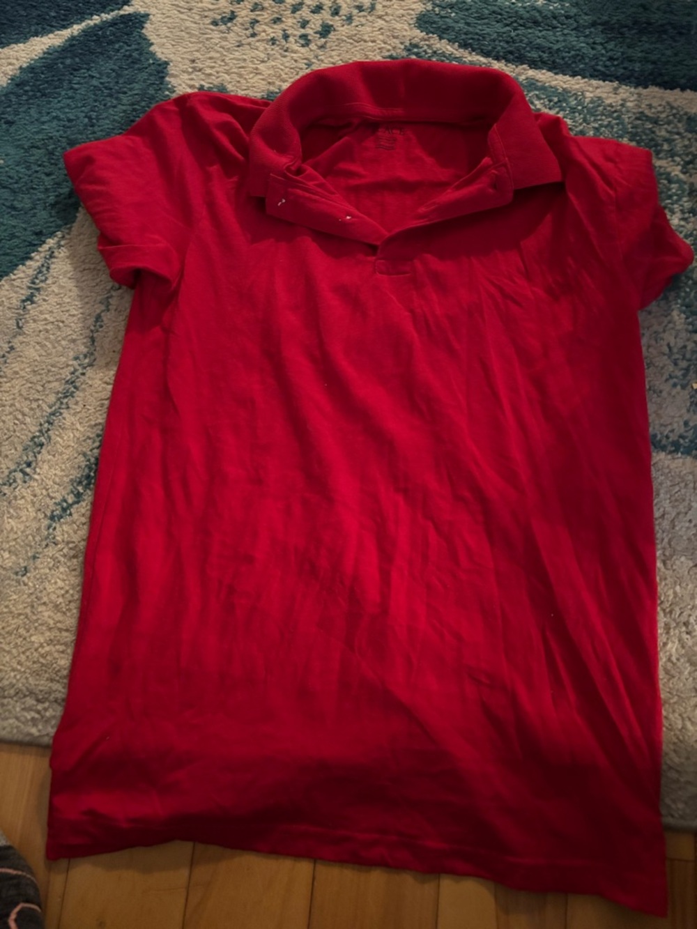 The Children's Place Red Short Sleeve Polo Tee